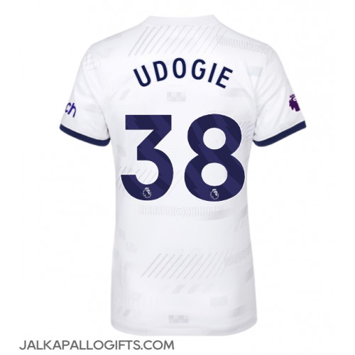 Tottenham Hotspur Destiny Udogie #38 Kotipaita Naiset 2023-24 Lyhythihainen